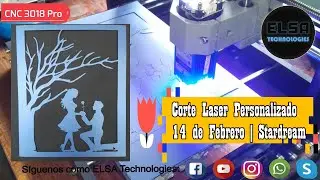 CNC 3018 Pro |Corte Láser Personalizado de Stardream Azul
