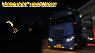 Dangerous Turn Lights Mod v2.4 For ETS2 1.44 | ETS2 1.44 MODS