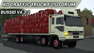 Kodename Traffic Truck FUSO DRUM | BUSSID V4.3.2