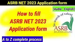 How to Fill ASRB NET 2023 Application form? | ASRB NET 2023 | #asrb #asrbnet2023 | Agri student 🌾
