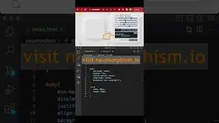 Amazing Div in CSS using Neumorphism.io #html #shorts #neumorphism  #webdesign