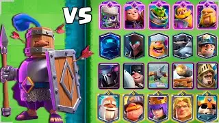 ROYAL RECRUITS EVOLUTION VS ALL CARDS IN CLASH ROYALE