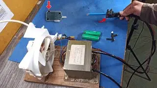 Máquina Solda ponto Caseira 2.0 com Trafo de Microondas para Baterias de Litium