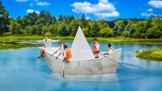 НАСТОЯЩИЙ КОРАБЛЬ ИЗ ОБЫЧНОЙ БУМАГИ!