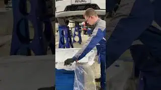 ZEEKR 001 - установка защит электродвигателей #automobile #detailing