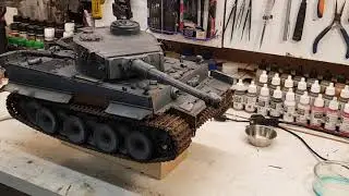 Tamiya Tiger 1 - weathered and damaged