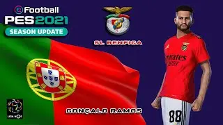 GONÇALO RAMOS face+stats (SL Benfica) How to create in PES 2021