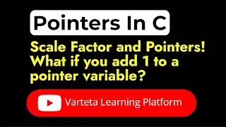 C Programming  - Pointers in C Pointer arithmetic || In Hindi || By Vikash Shakya