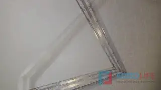 Натяжная стена из фактурных полотен