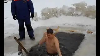 Epiphany bathing in the hole Jordan. Spiritual cleansing with Holy water
