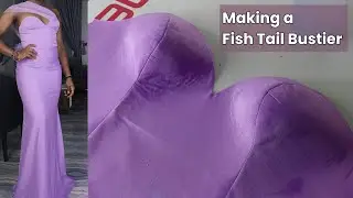 Making a Pattern for Fish Tail Bustier Dress