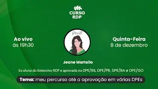 Papo com Jeane: aprovada na DPE/RS, DPE/PR, DPE/BA e DPE/GO (2022)