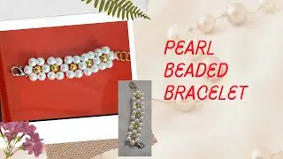 Pearl Flower Bracelet | Beads Bracelet | Beaded Craft | Flower Bracelet | Club Crafteria