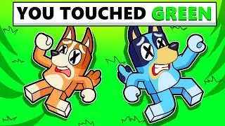 DON'T TOUCH THE WRONG COLOR WITH BLUEY AND BINGO in ROBLOX ❌😭 1