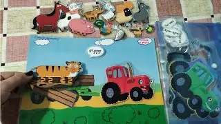 Развивающие игры  обзор ламинированных сказок на липучках.Educational games review .