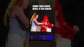 Shania Twain helping a fan with a gender reveal live, on stage during one of her concerts. #shorts