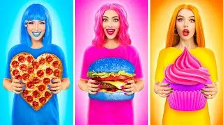 Thử Thách TRANG TRÍ Pizza Vs Burger Vs Bánh | Ăn Burger Khổng Lồ Đắt & Rẻ bởi RATATA POWER