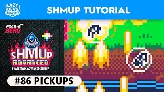 Making an Advanced Shmup #86 - Pickups - Pico-8 Hero