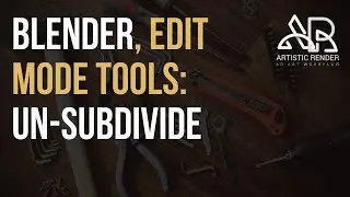 Blender - Un-Subdivide, edit mode tool explained