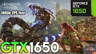 Horizon Forbidden West GTX 1650 PC Performance Test 1080p