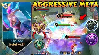 BEST KHALEED ROAM BUILD 2025! AGGRESSIVE META GUIDE TO RANK UP FAST - MLBB