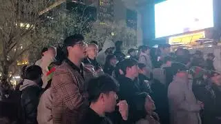 롤드컵 2023 T1 우승인터뷰 광화문 광장 시민 반응