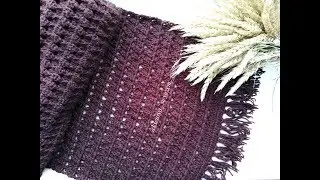 Шарф\ Палантин крючком crochet