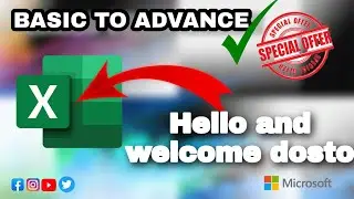 IK BAAR JARUR DEKHE excel ki survat wala video #excel #utsavsinha