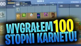 🥇WYGRAŁEM *100 STOPNI*KARNETU BOJOWEGO w Fortnite!