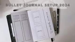 minimalist bullet journal setup 2024✨📓 | indonesia