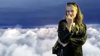Woman Shows her New Leather Coat