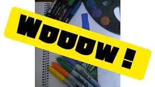 I drew a drawing and coloured with water colours,piace and sharpie
