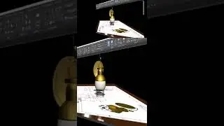 create a lamp in Autocad #tutorial #autocad3dmodeling #lamp