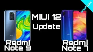 MIUI 12 For Redmi Note 9 & Redmi Note 7 | Download Links