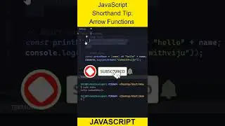 JavaScript Shorthand Tip: Arrow Functions | #shorts #javascript