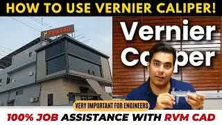 How to use a Vernier Caliper? Quick and Easy way - Very Important for Engineers - RVM CAD