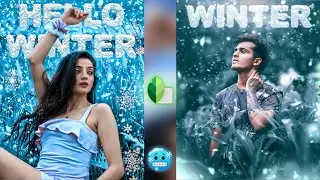 Snapseed Winter Snowfall Photo Editing ☃️ / Snapseed Photo Editing  Trick - AF EDIT