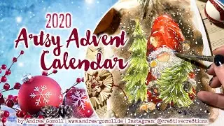 Artsy Advent Calendar 2020: Whimsical Christmas Tree Gnome