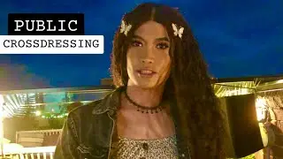 Femme Crossdresser Flight Attendant: Layover in Glasgow and Toronto