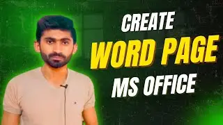 How Create page on word | MS word 2025