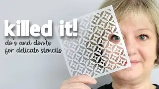 DO NOT DO THIS with your delicate stencils! 