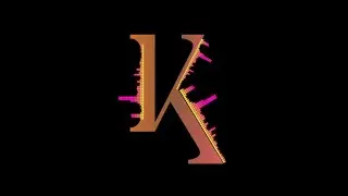 K - Letter | Audio Spectrum |  Visualizer | Equalizer | Bass Boost Alphabet | OVERLY | NO COPYRIGHT