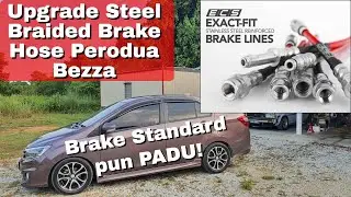 Upgrade Steel Braided Brake Hose  PERODUA BEZZA/AXIA/MYVI | Brake standard pun padu geng!
