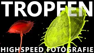 Wassertropfen Kollisionen Hochgeschwindigkeits-Fotografie