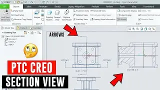 Section view in creo | how to create section view in creo | creo tutorials for beginners