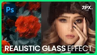 Realistic glass effect in Photoshop in Hindi Urdu | Photoshop Tutorial
