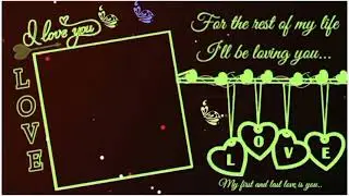 Love template status video | black screen effects status template | whatsapp status | love template