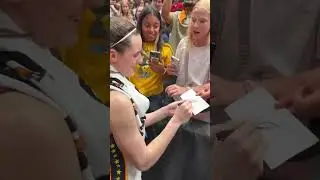 🥰 Caitlin Clark signs autographs for fans after Indiana Fever's win vs Washington Mystics 