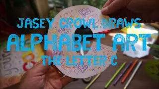 Alphabet Art: C - Jasey Crowl Draws At Home Art Project for teachers and students At Home Art Class