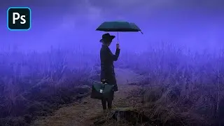Create a Mist Effect Background - Photo Manipulation Photoshop Tutorial